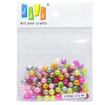 jags-mumbai Beads Craft Pearl Moti Colour 25gm 5MM