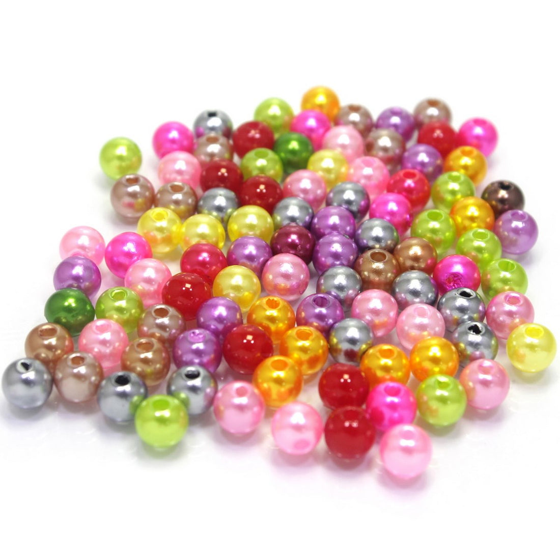 jags-mumbai Beads Craft Pearl Moti Colour 25gm 5MM