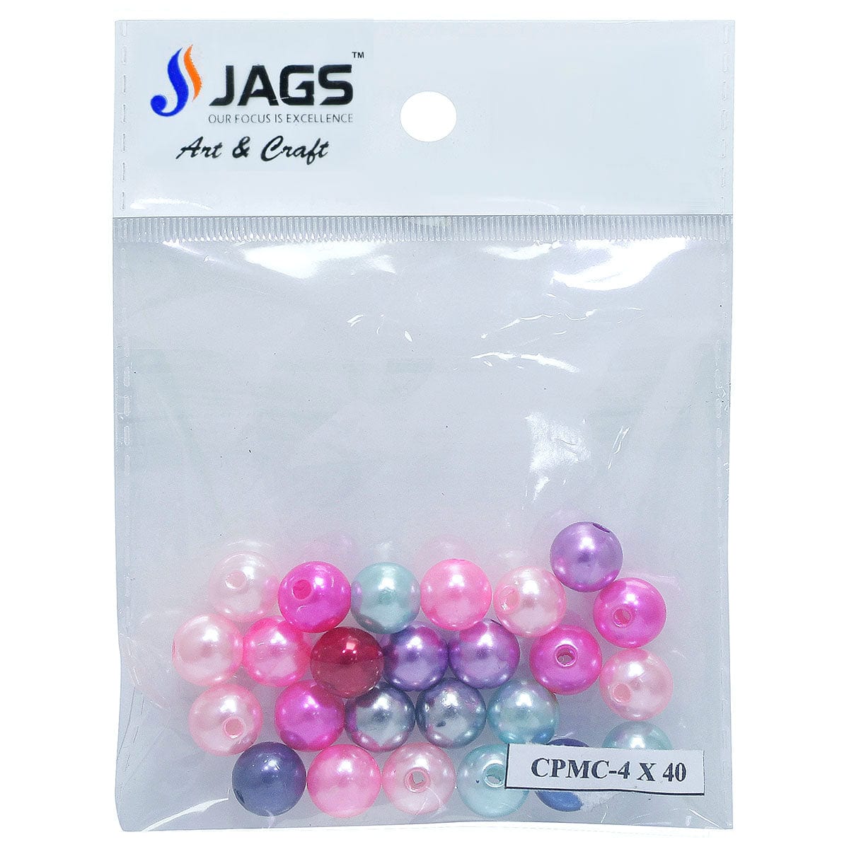 jags-mumbai Beads Craft Pearl Moti Colour 25gm 8MM
