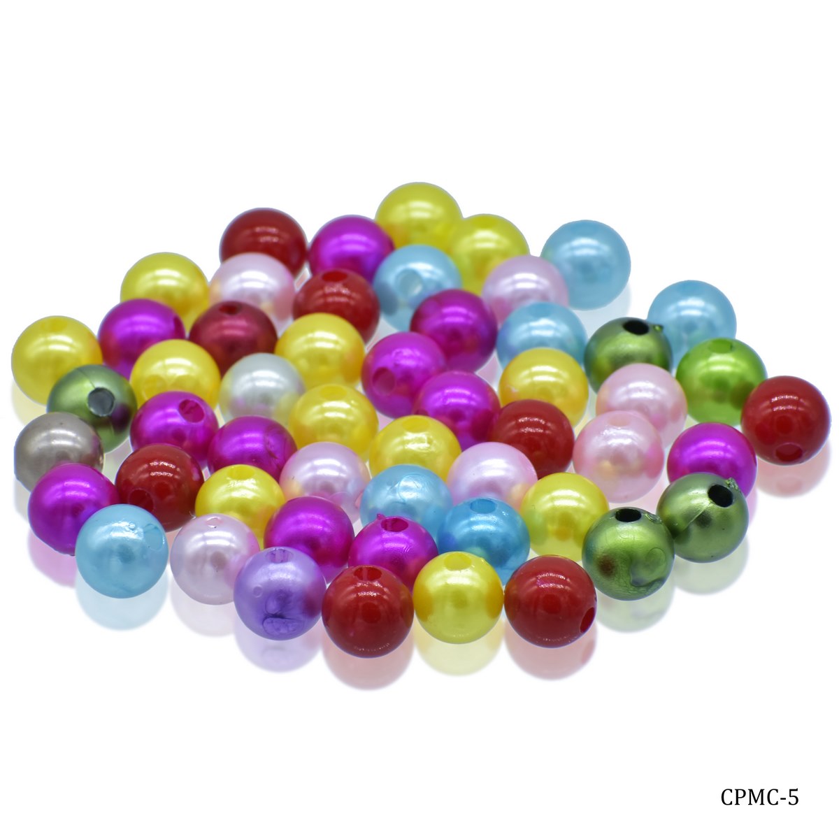jags-mumbai Beads Jags Craft Beads Multi Colour 25gm 12MM CPMC-5