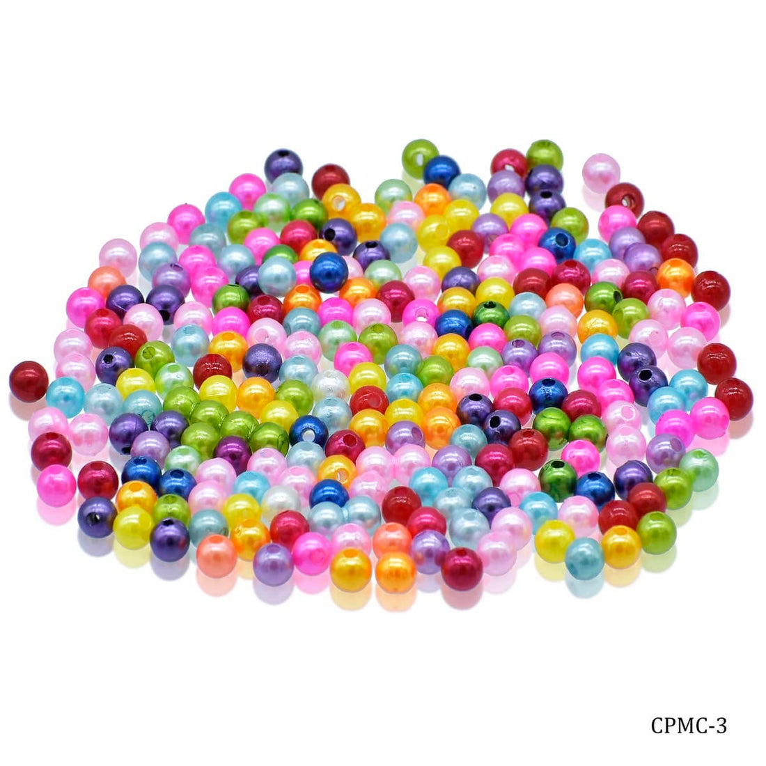 jags-mumbai Beads Jags Craft Beads Multi Colour 25gm 8MM CPMC-3