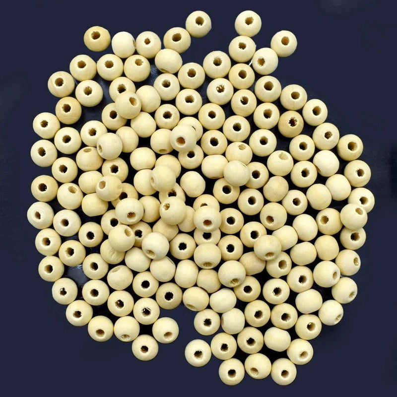 jags-mumbai Beads Jags Wooden Beads 8mm 20GM WB8MM