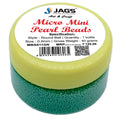 jags-mumbai Beads Micro Mini Pearl Beads 45gm Net Green