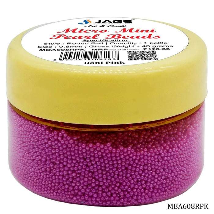 Rani pink Micro Mini Pearl Beads 45gm