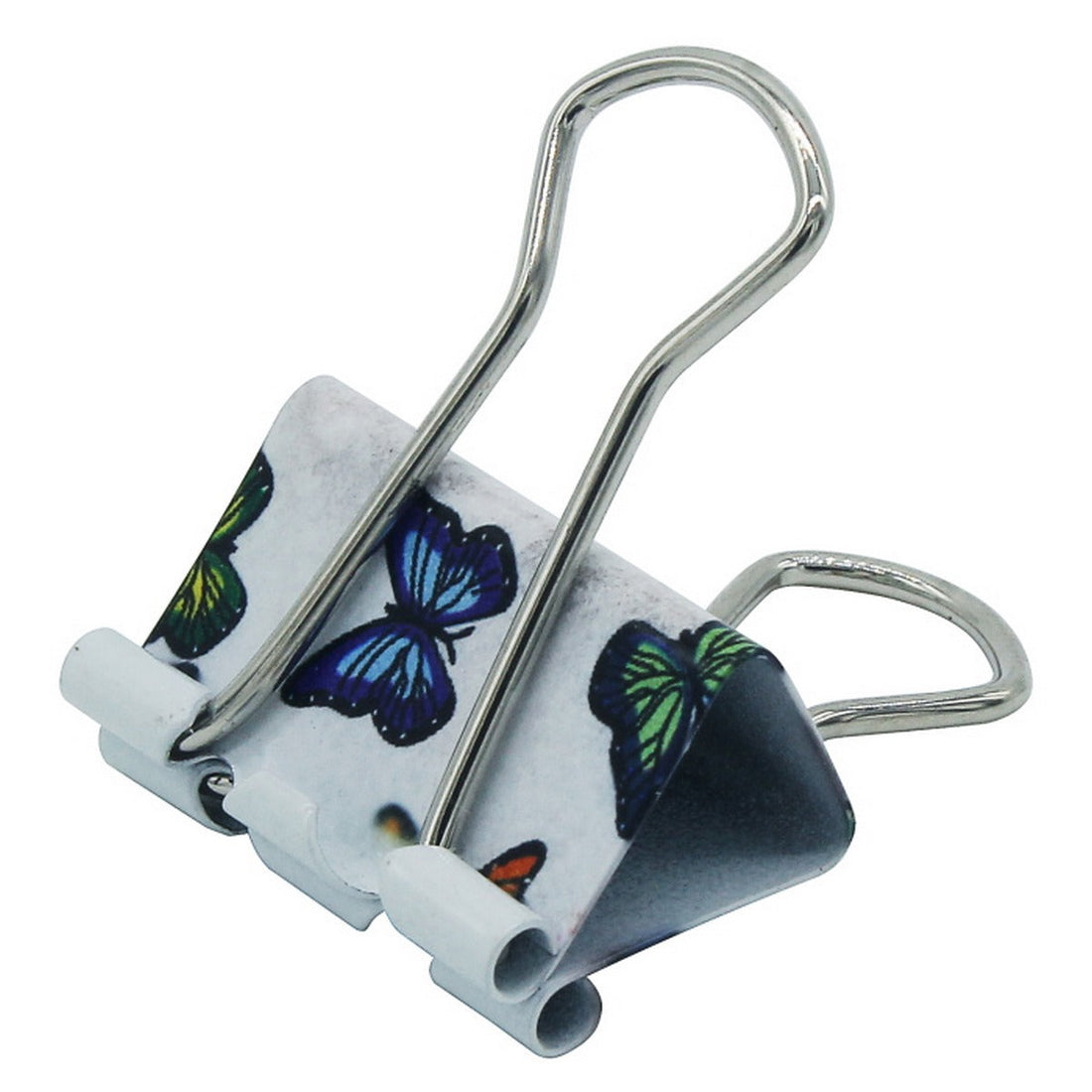 jags-mumbai Binder Clips & Pins Assorted Printed Binder Clips - 25mm (48pcs Box)