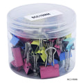 jags-mumbai Binder Clips & Pins Bold Assorted Colors Binder Clips - 19mm (40pcs Box)