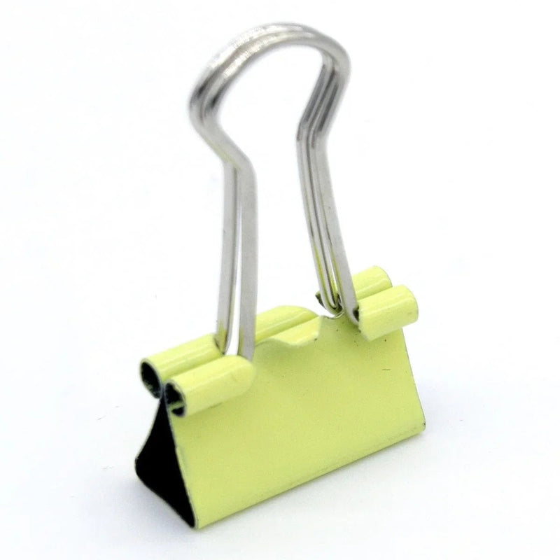 jags-mumbai Binder Clips & Pins Bold Assorted Colors Binder Clips - 19mm (40pcs Box)