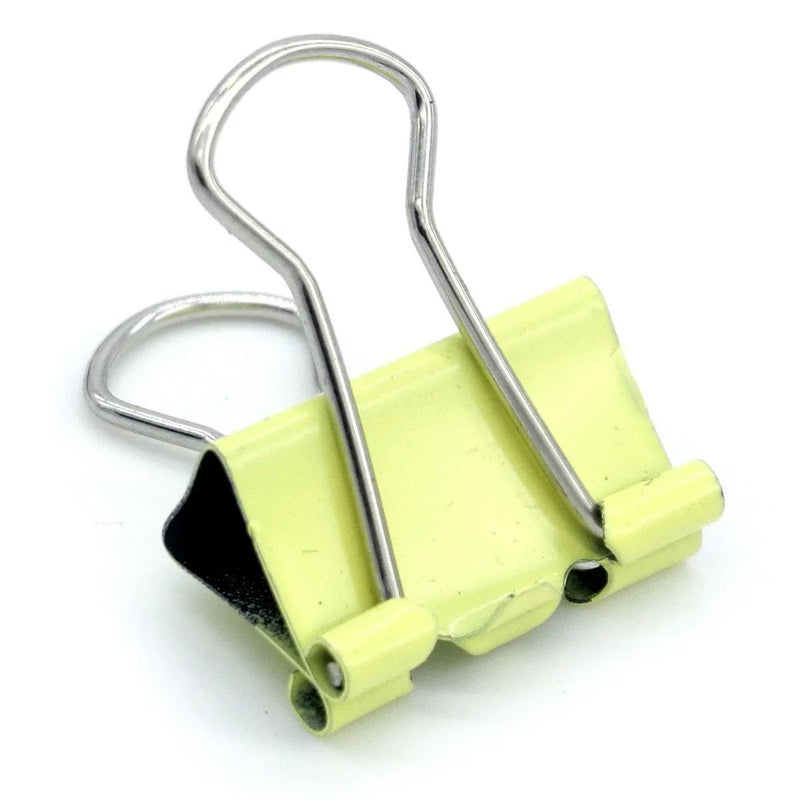 jags-mumbai Binder Clips & Pins Bold Assorted Colors Binder Clips - 19mm (40pcs Box)