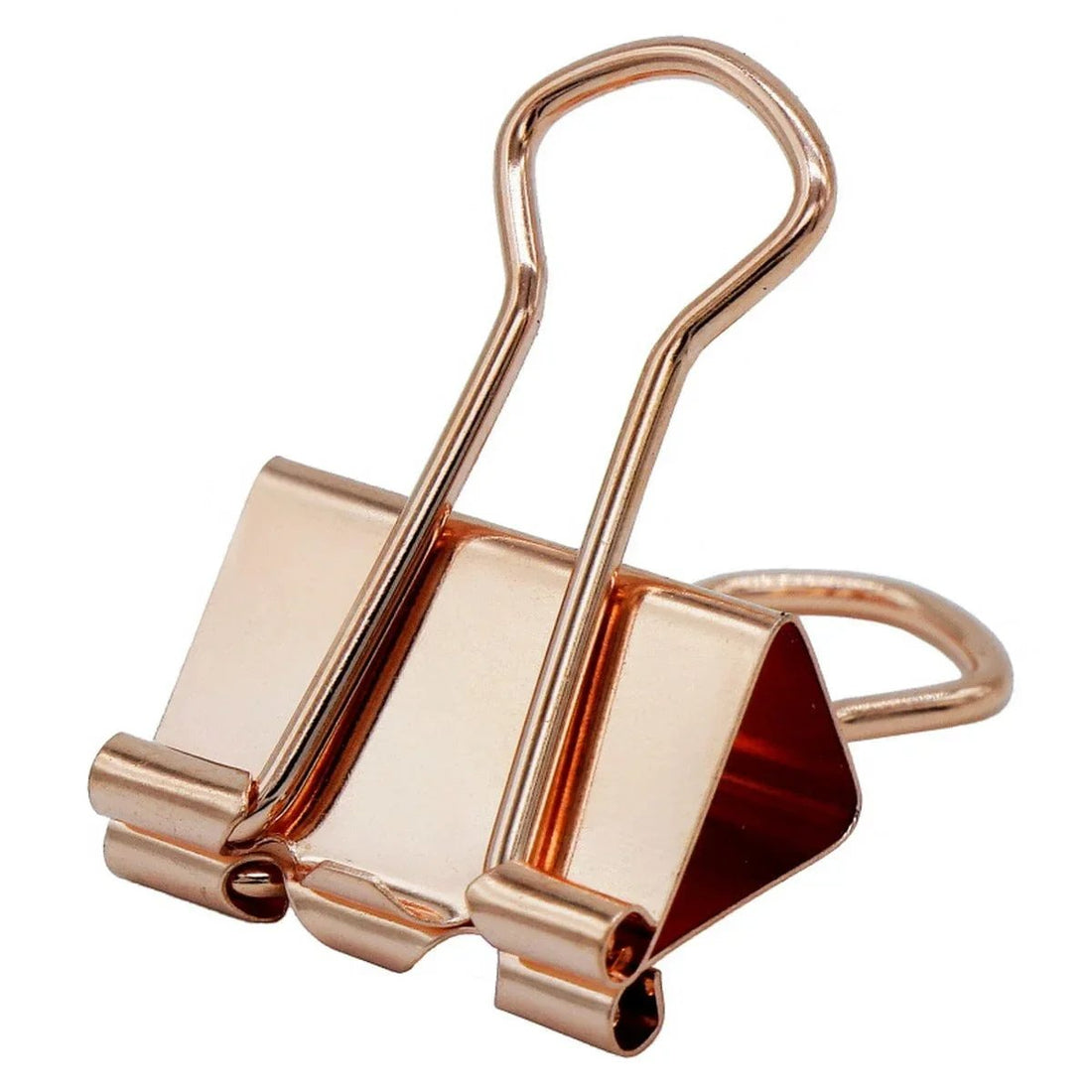 jags-mumbai Binder Clips & Pins Chic Rose Gold Binder Clips - 19mm (40pcs Box)