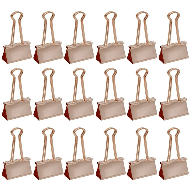 jags-mumbai Binder Clips & Pins Luxe Rose Gold Extra-Large Binder Clips - 41mm (24pcs Box)
