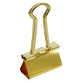 jags-mumbai Binder Clips & Pins Premium Gold Large Binder Clips - 25mm (48pcs Box)