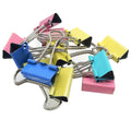 jags-mumbai Binder Clips & Pins Vibrant Colored Binder Clips - 19mm (12 Pcs)