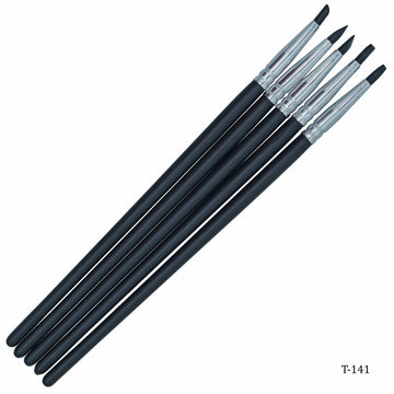 jags-mumbai Brush Black Silicone Painting Brush  (Set of 5)