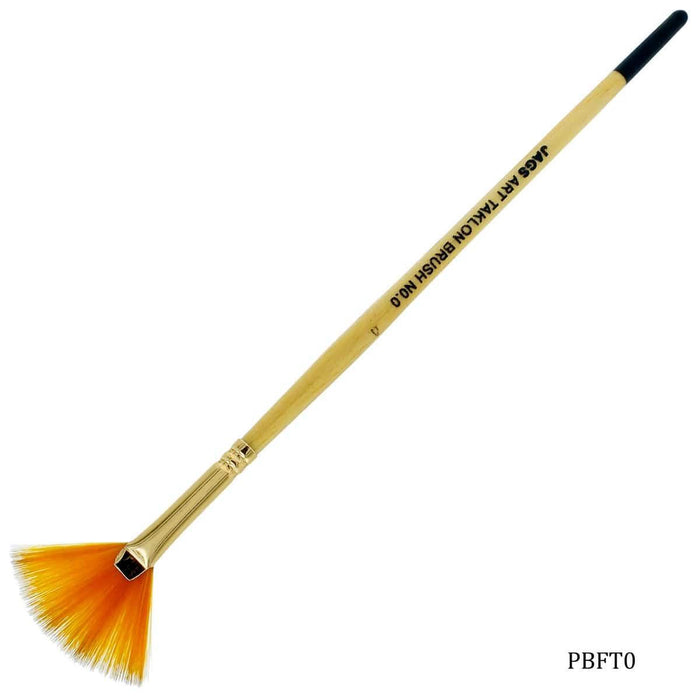 Fine Detail Fan Taklon Painting Brush - No. 0