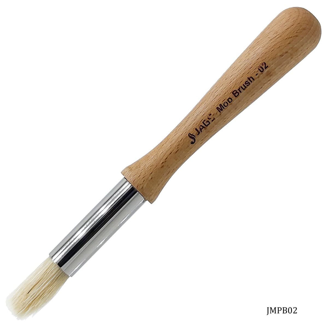 jags-mumbai Brush Jags Mop Painting Brush Hog Bristle No.2 - Fine Detailing and Texture Brush for Artists