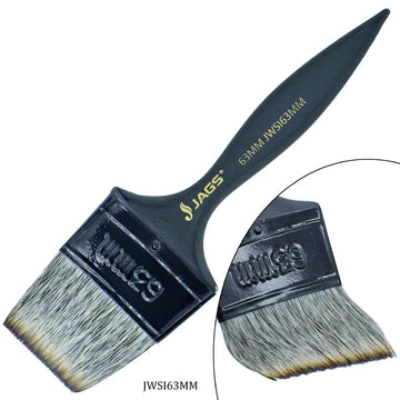 Maxi Wash Brush: Synthetic Imitation Hair, Black Handle - 63MM