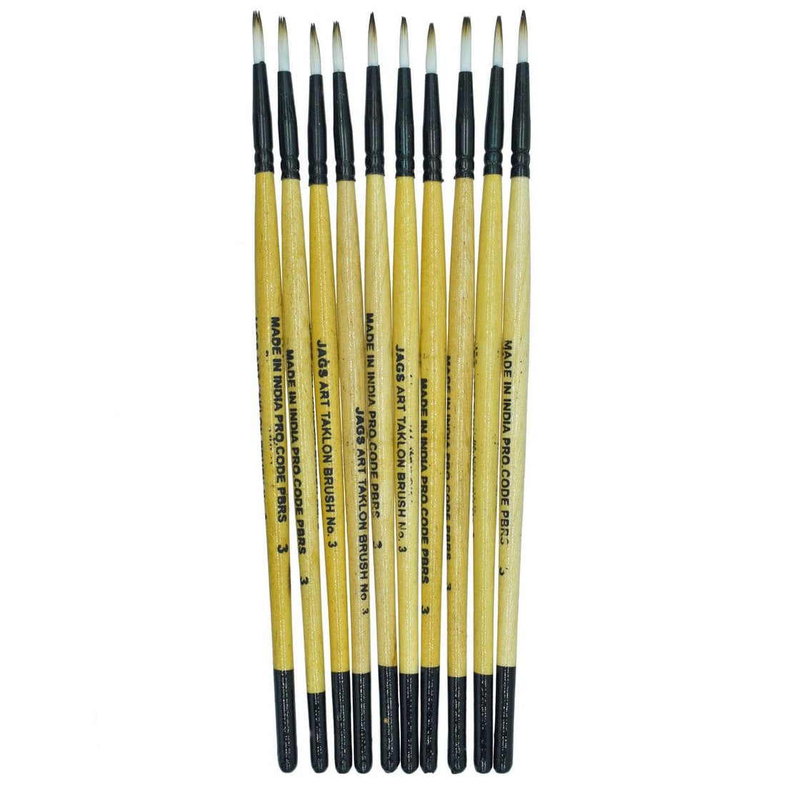 jags-mumbai Brush Painting Brush Round Synthetic Hair ( Contain 1 Unit brush )No 3 PBRS03