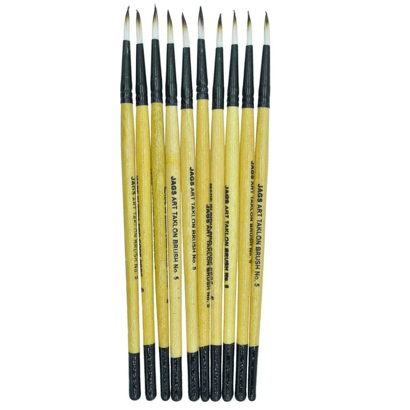 jags-mumbai Brush Painting Brush Round Synthetic Hair No 5 PBRS05