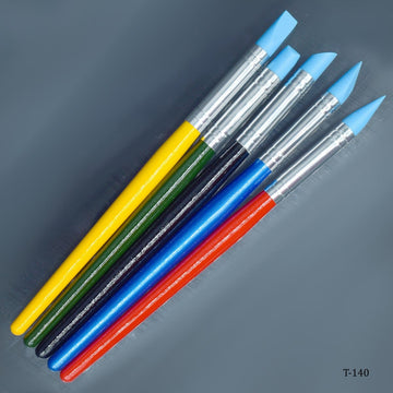 Painting Brush Silicone 5pcs Set Color Small T-140