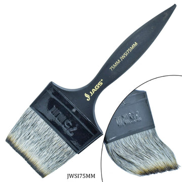 jags-mumbai Brush Super Max Wash Brush: Synthetic Imitation Hair, Black Handle - 75MM