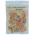 jags-mumbai Button Decorative Button Wooden Flower Small 20pcs