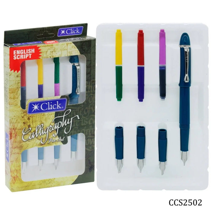 Calligraphy Click Set for English Script - Perfect for Big Writing Projects