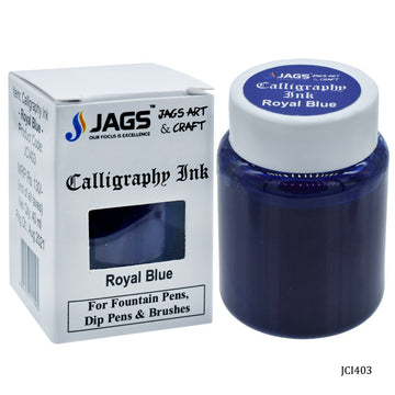 jags-mumbai Calligraphy Calligraphy Ink | 40ML | Royal Blue Colour