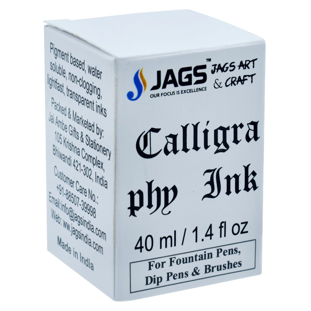 jags-mumbai Calligraphy Jags Calligraphy Inks 40ML Black JCI400