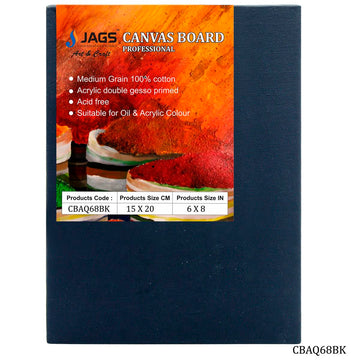jags-mumbai canvas Boards Canvas Board Artist Quality BK 6x8inch CBAQ68BK