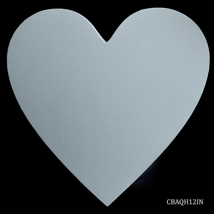 Canvas Board Artist Quality Heart 12inch CBAQH12IN