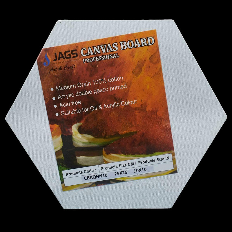 jags-mumbai canvas Boards Canvas Board Artist Quality Hexagon10inch CBAQHN10