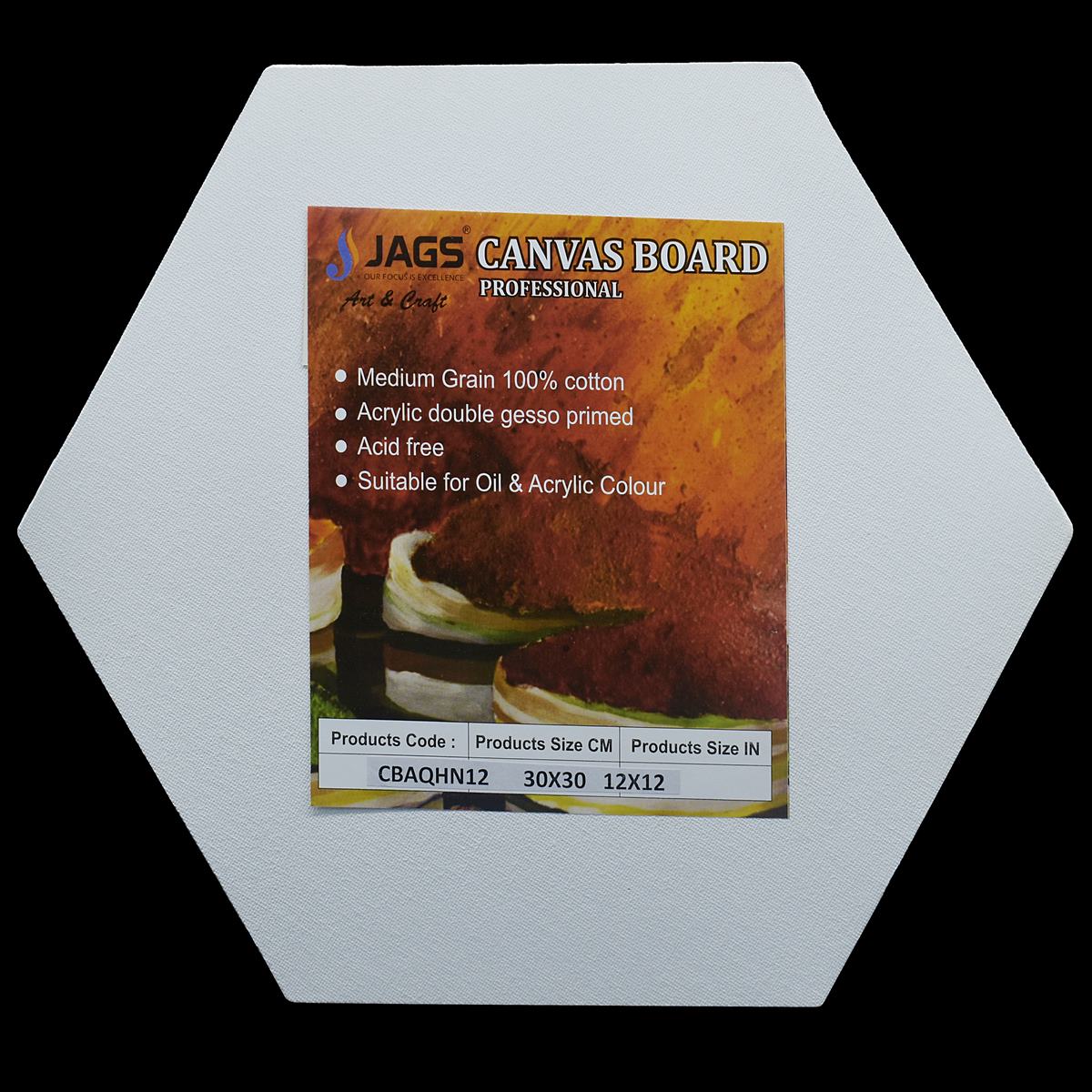 jags-mumbai canvas Boards Canvas Board Artist Quality Hexagon12inch CBAQHN12