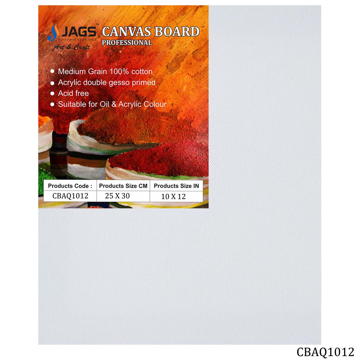 jags-mumbai canvas Boards Canvas Board Artist Quality White 10X12 CBAQ1012