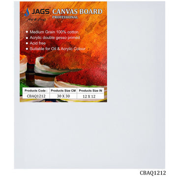 jags-mumbai canvas Boards Canvas Board Artist Quality White 12X12 CBAQ1212