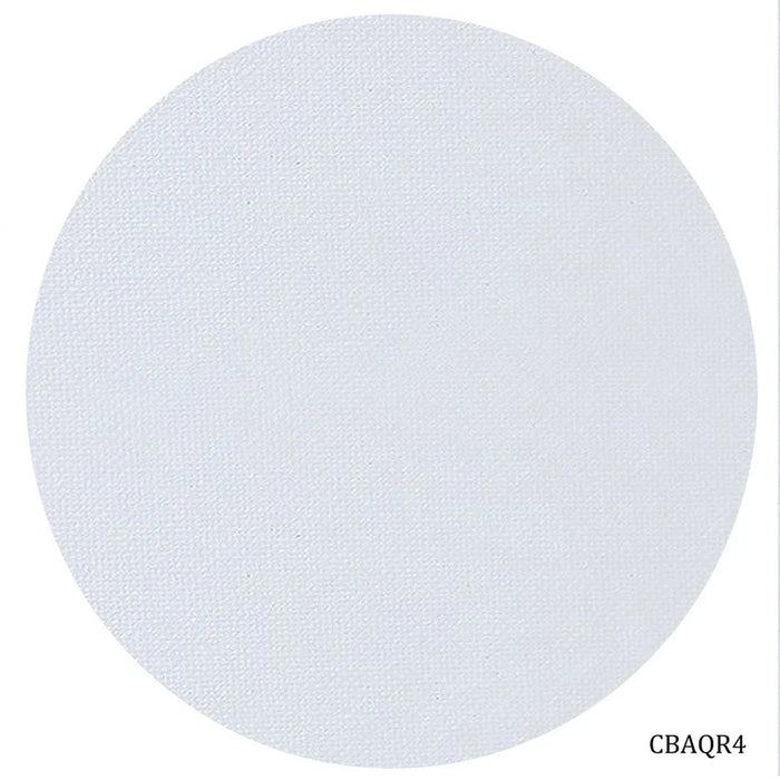 Canvas Board Round Artist Quality White 4inch CBAQR4