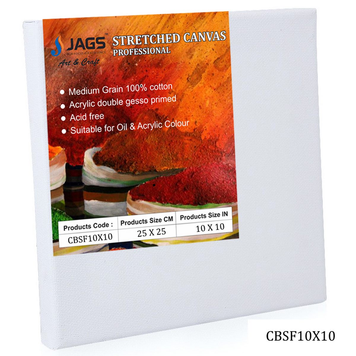 jags-mumbai canvas Boards Canvas Board Stretched Frame 10X10inch