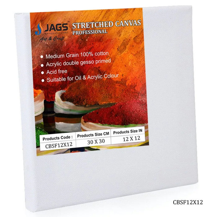Canvas Board Stretched Frame 12X12inch