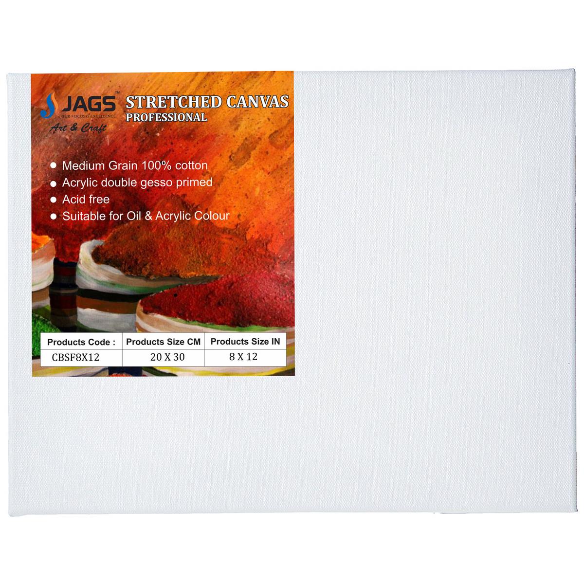 jags-mumbai canvas Boards Canvas Board Stretched Frame 8X12inch