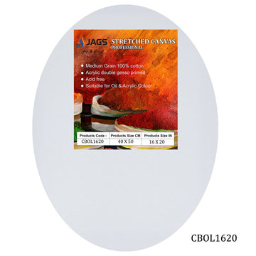 Canvas Board Stretched Frame (Oval 16X20)