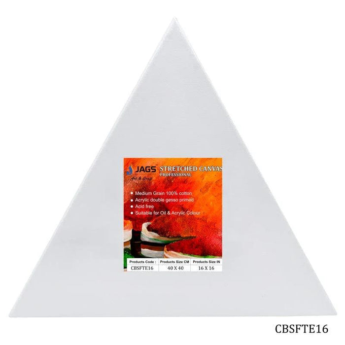 Canvas Board Stretched Frame Triangle 16 CBSFTE16