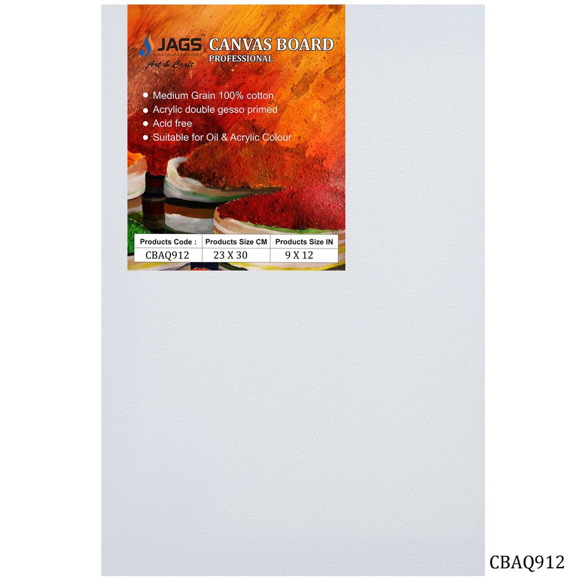 jags-mumbai canvas Boards White Canvas Board Artist Quality