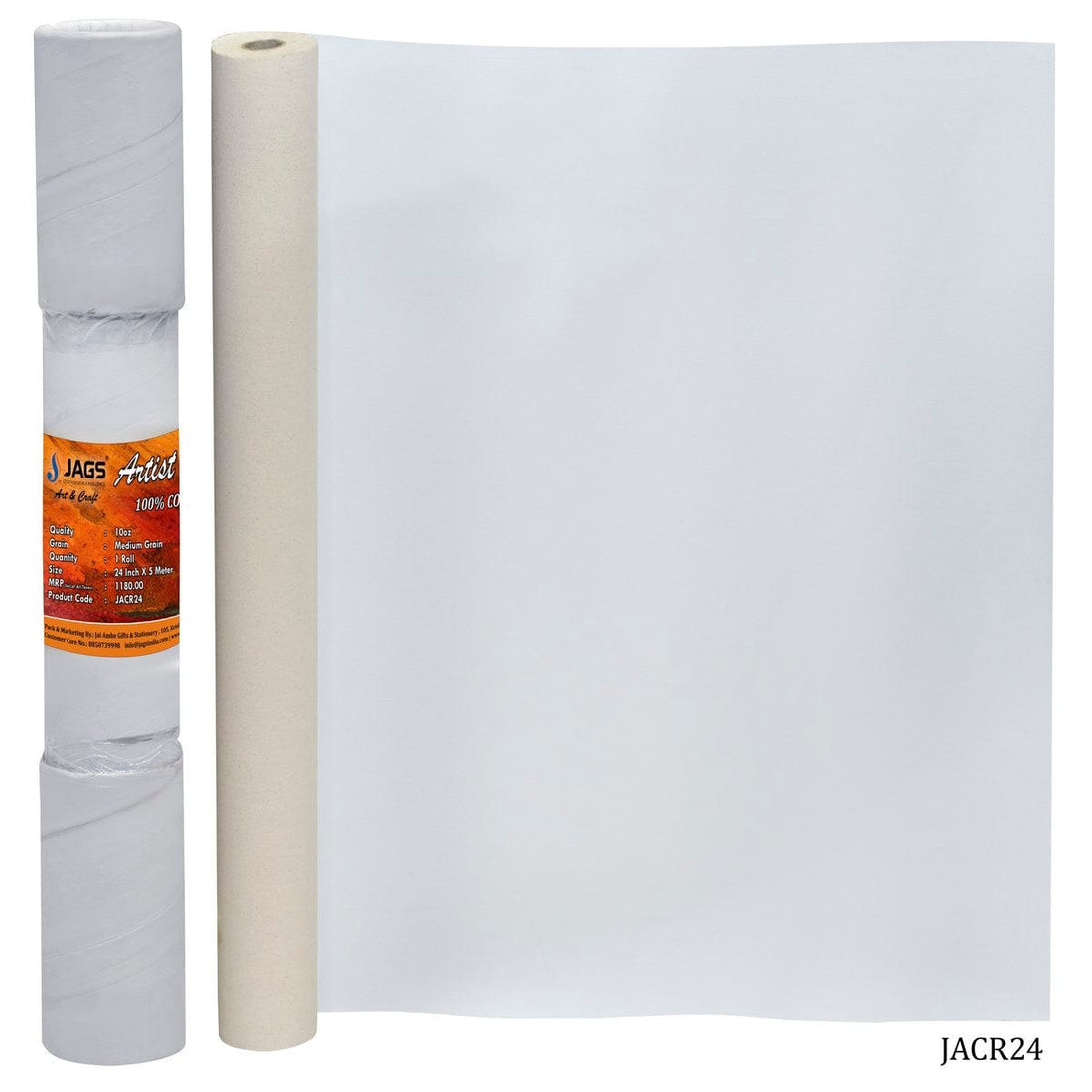 jags-mumbai Canvas Jags Artist Canvas Roll 24 Inch 5 Meter