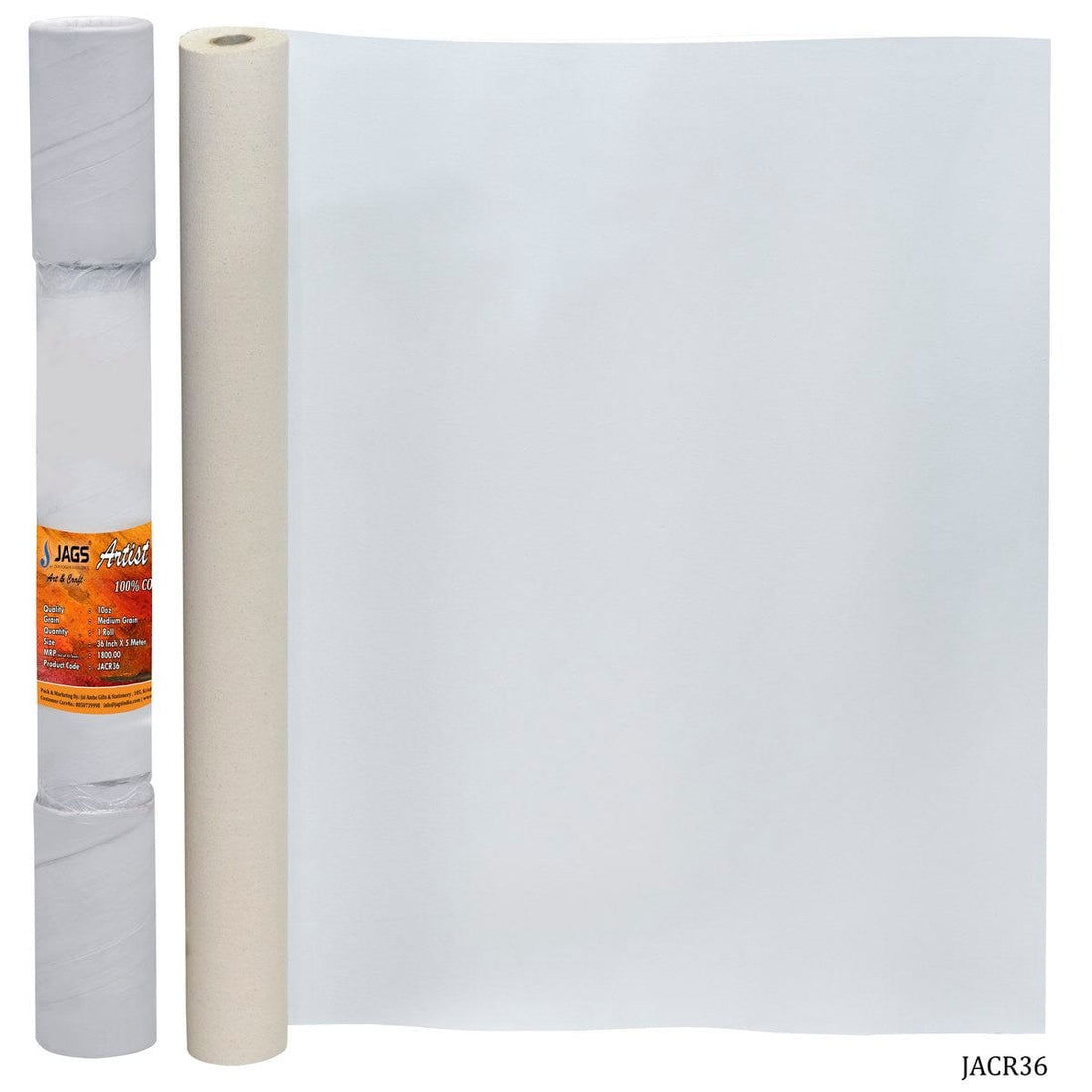 jags-mumbai Canvas Jags Artist Canvas Roll 36 Inch 5 Meter