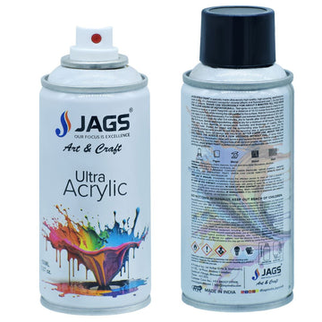 Jags Spray Ultra Acrylic 150ml Milky White - A Sublime Blank Canvas for Your Imagination