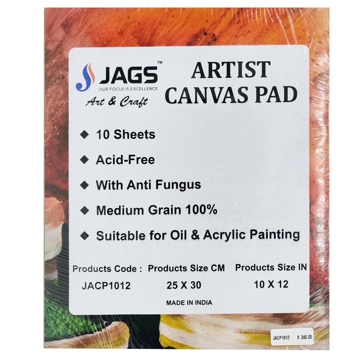 jags-mumbai Canvas Premium Artist Canvas Pad - 10X12 Inch