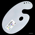 jags-mumbai Canvas PurePalette: XXL Big Size 17x10 White Oval Acrylic Palette - Expansive Canvas for Boundless Creativity