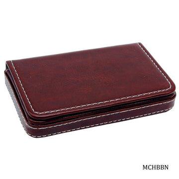 Leather Card Holder Brown