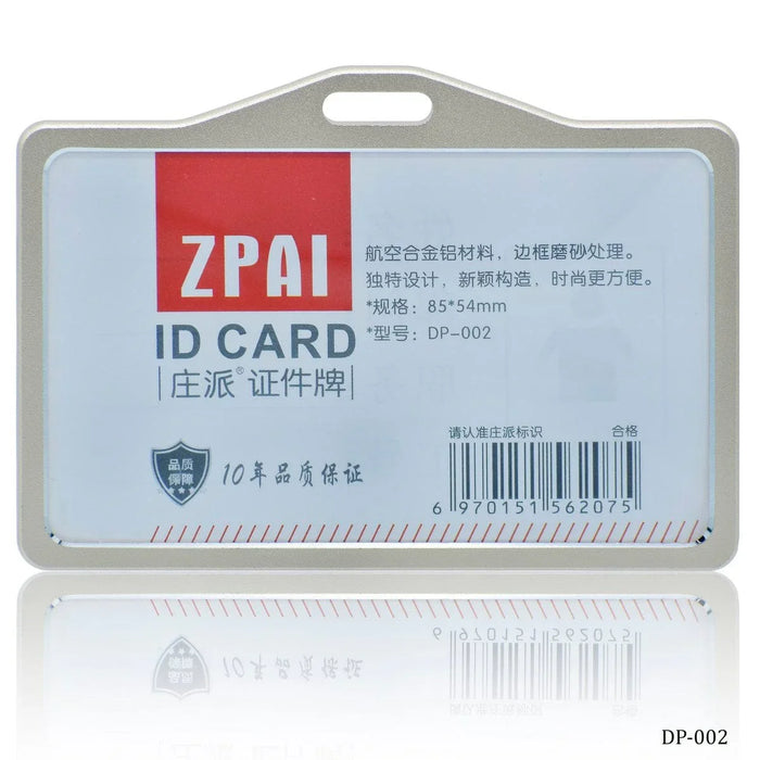 Batch horizontal Card Holder Metal 85X54MM DP-002 l pack of 10