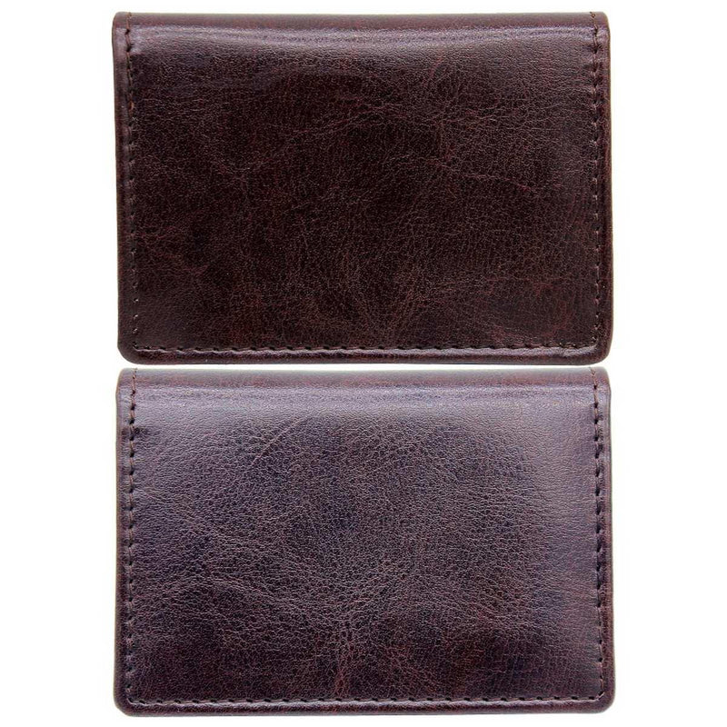 jags-mumbai Card Holders & Name Badges Leather Card Holder Wallet Brown