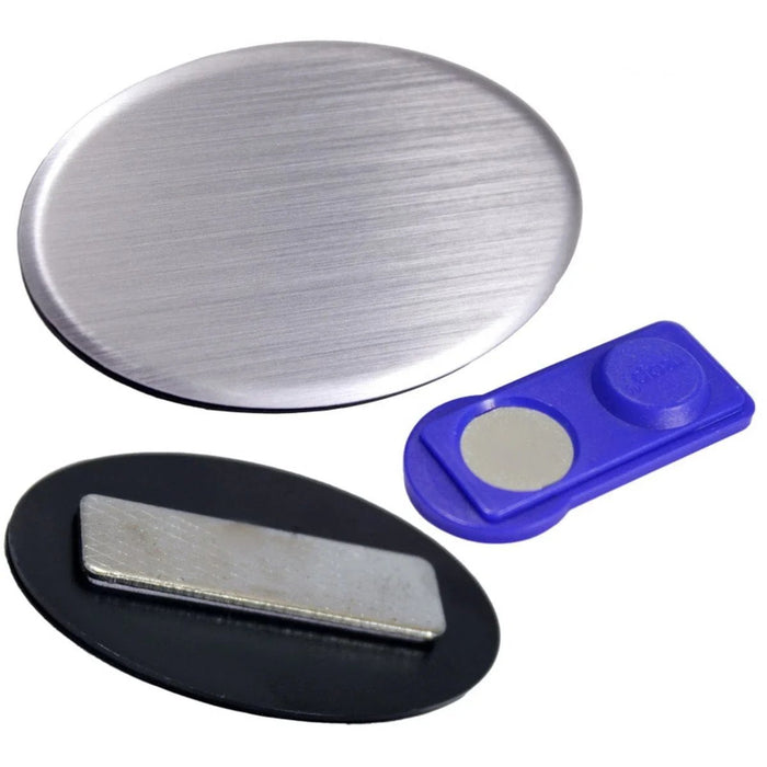 Magnetic Badge (Silver) (62X40mm)